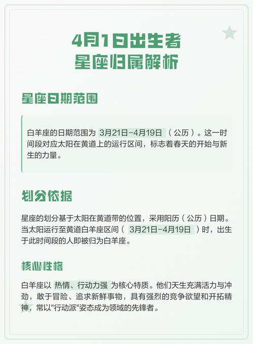 四月四号出生的人究竟属于哪个星座呢？