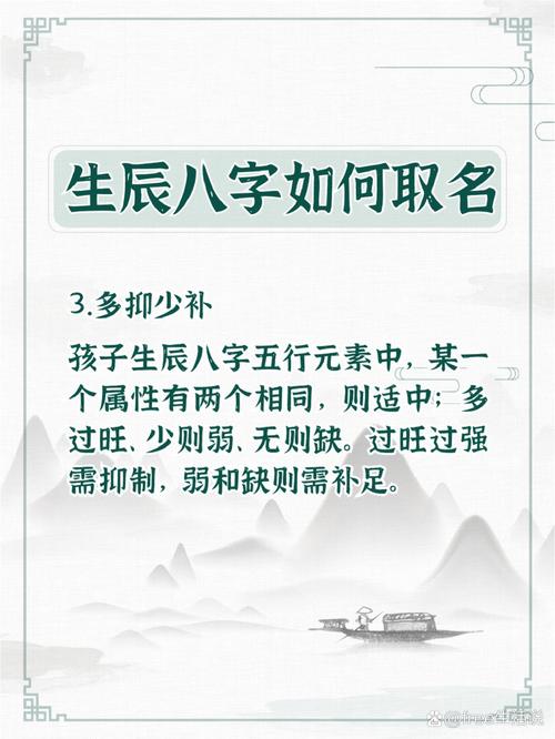 如何根据生辰八字起名，挑选四个字的名字？
