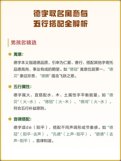 德字的五行属性和寓意分别是什么？能否详细解释一下？