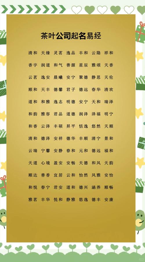 如何给茶叶店取一个既好听又吸引人的名字？