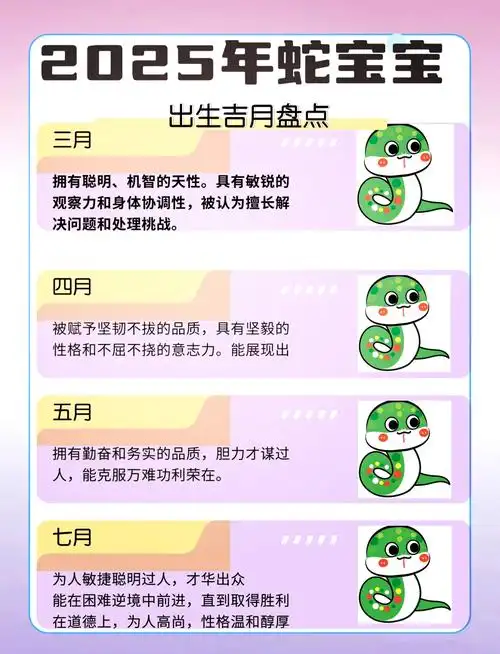 属蛇女最害怕出生在农历哪个月份？