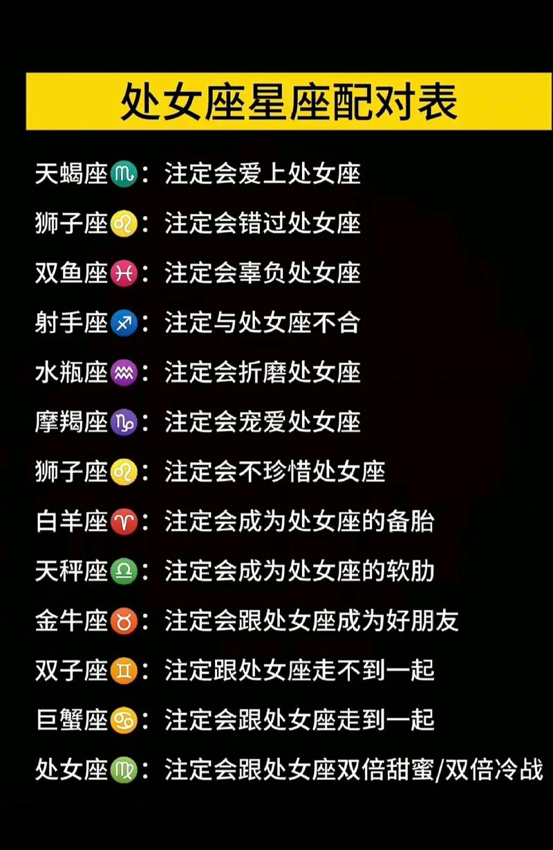 处女座和哪个星座的搭配最为和谐？