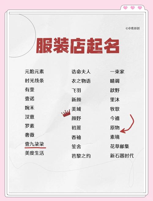 如何给服装店铺取一个既独特又吸引人的名字？