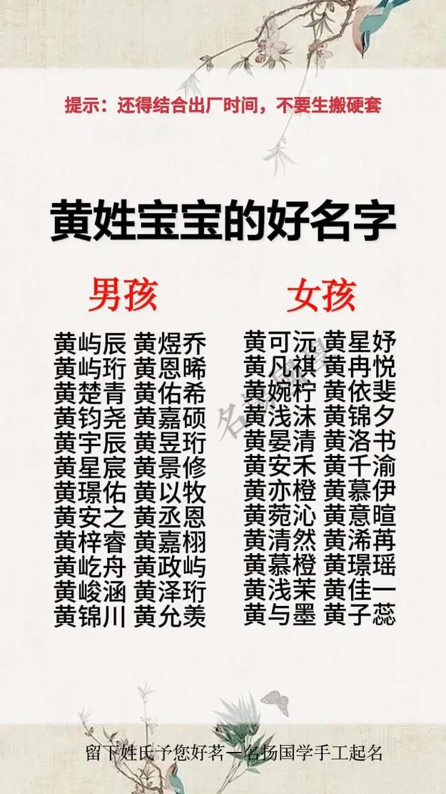 姓黄猴年出生的男宝宝取什么名字好？