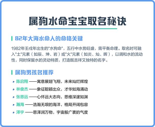 属狗男孩五行缺金水，有没有什么好名字推荐呢？