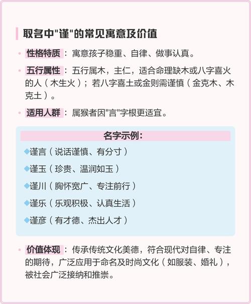 谨子这个名字的五行属性是什么其寓意有何忒别之处？