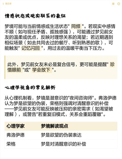 梦见前女友为何会恨我，这预示着什么？
