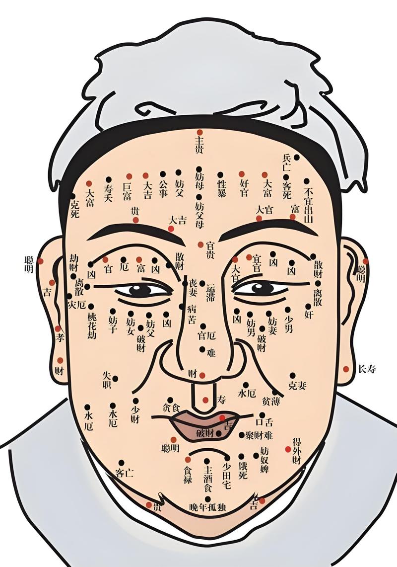 面相嫩堪出男性身上长痣的位置吗？