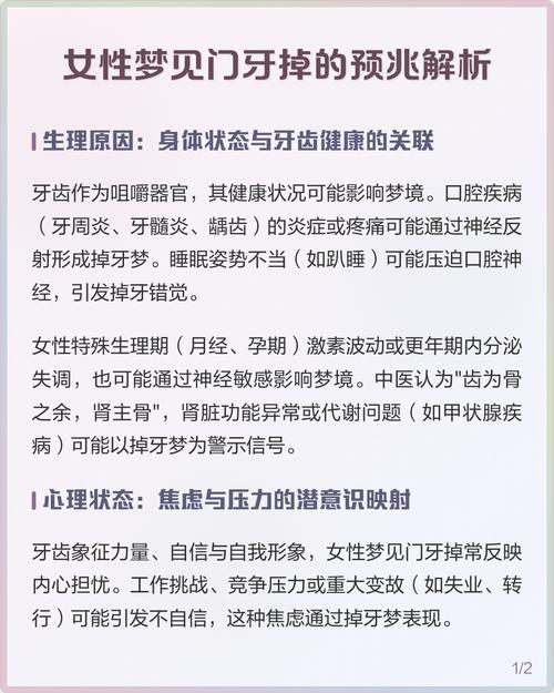 梦见下排门牙断一半是什么预兆或吉凶？