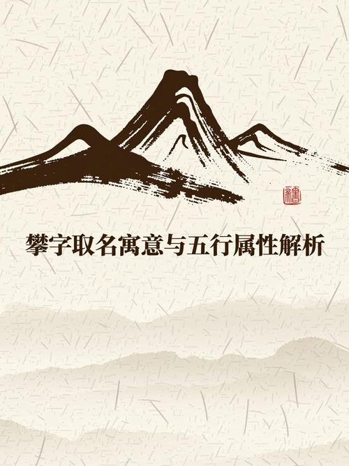 攀字名字的寓意和五行属性分别是什么？