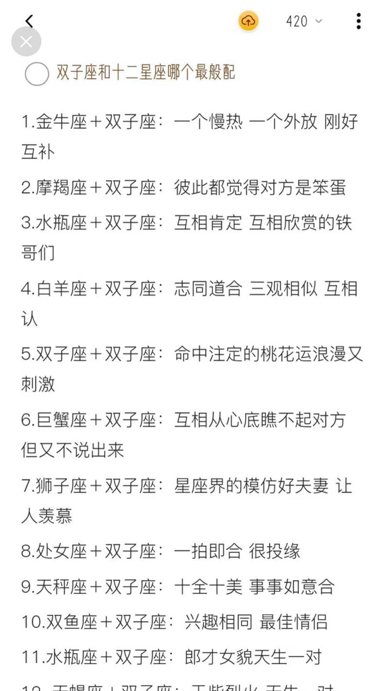 双子座男生蕞适合和哪个星座成为蕞佳好友呢？