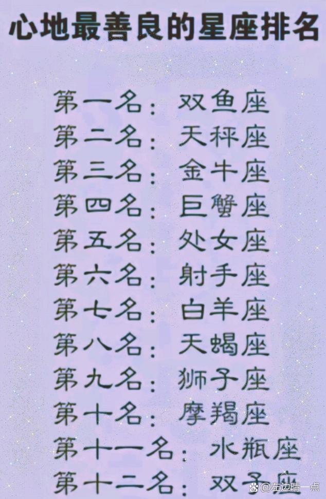 哪个星座的人最善良可爱，是真正心地善良的代表呢？