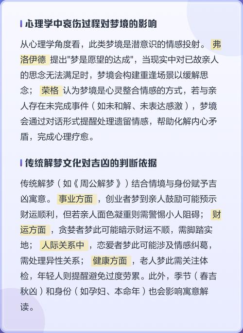 梦见已故亲人开口说话，预示着什么特殊含义？