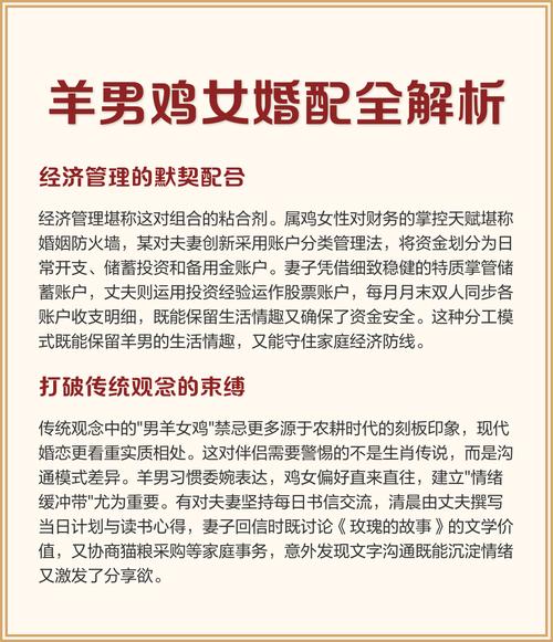 属羊女和属鸡男结婚后他们的婚姻运势如何？