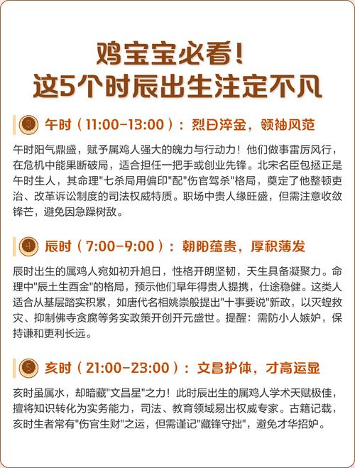 女孩属鸡哪个时辰出生最吉利？