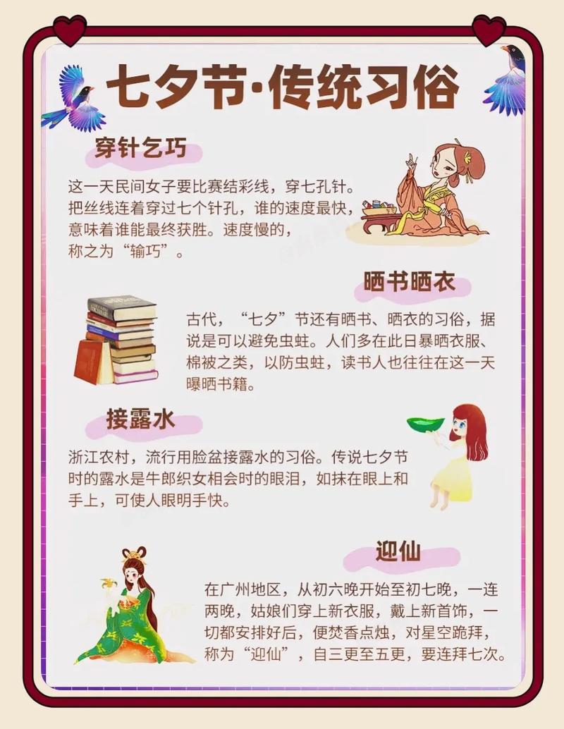 七夕节可以做什么活动或者习俗？