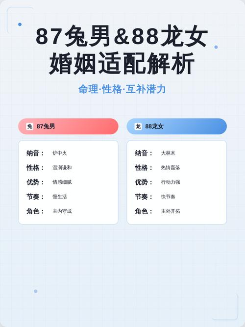 87年兔男与88年龙女是否为上等婚配，堪称绝配？