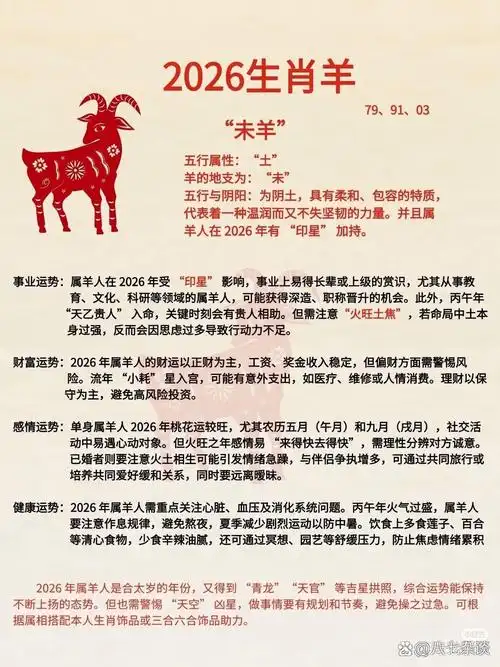 羊年属什么生肖运势最好？