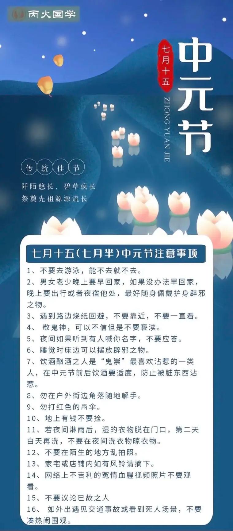 农历七月十五是哪个传统节日？