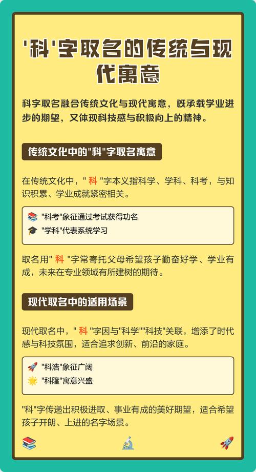 科字取名有什么深层寓意和含义？