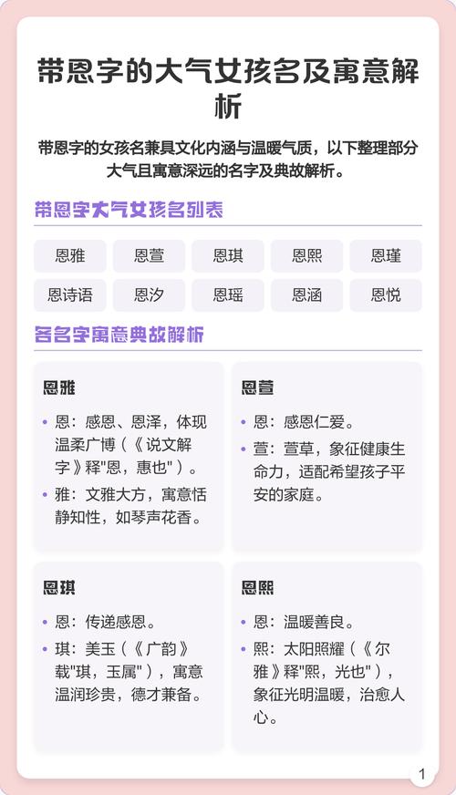 恩字后面搭配什么词语听起来最悦耳动听？