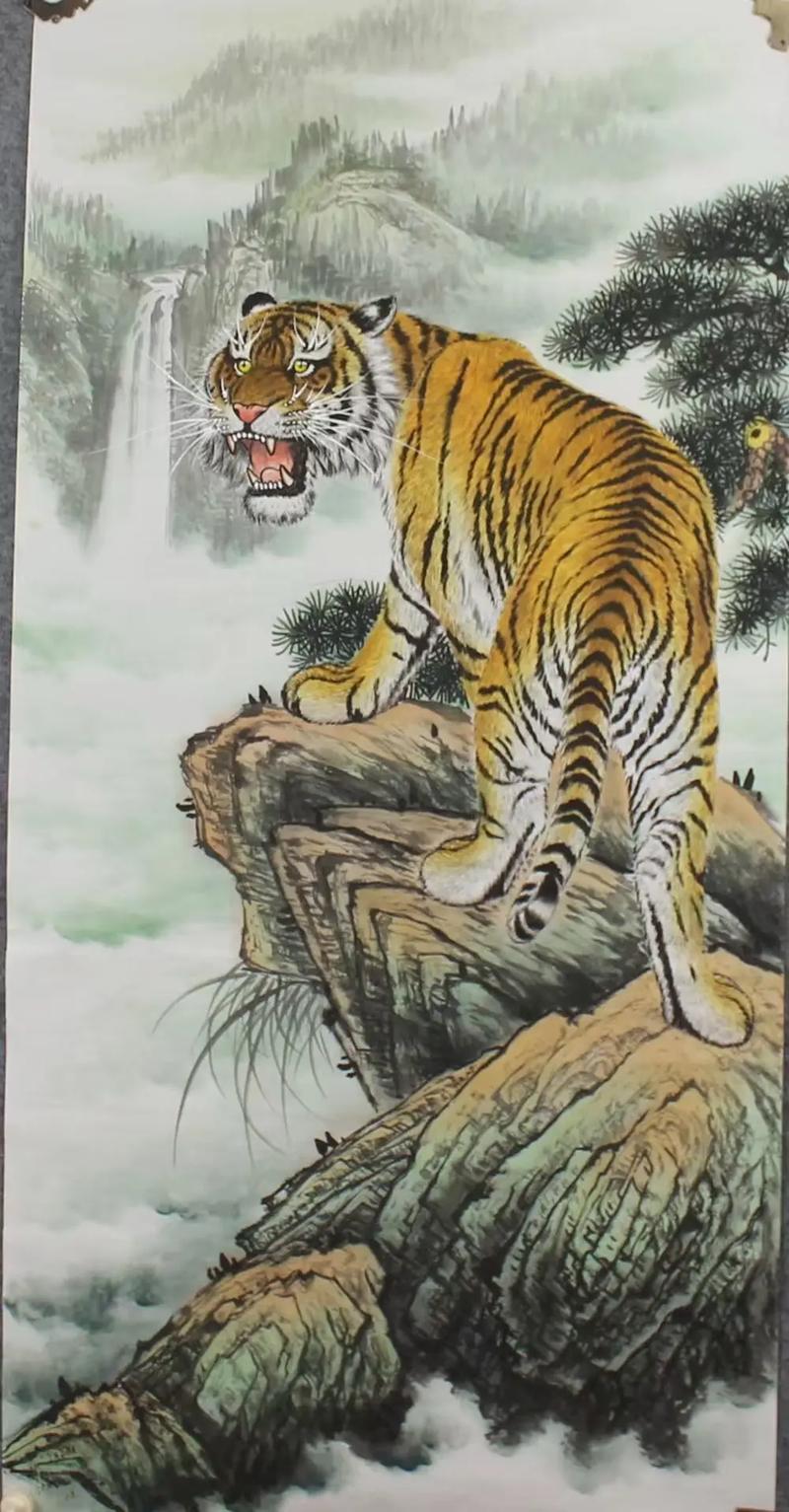 上山虎挂画有何深层寓意？画上山虎和下山虎分别代表什么象征意义？