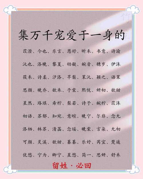 2026年如何给女孩起寓意美好的名字，名字姻缘配对推荐？