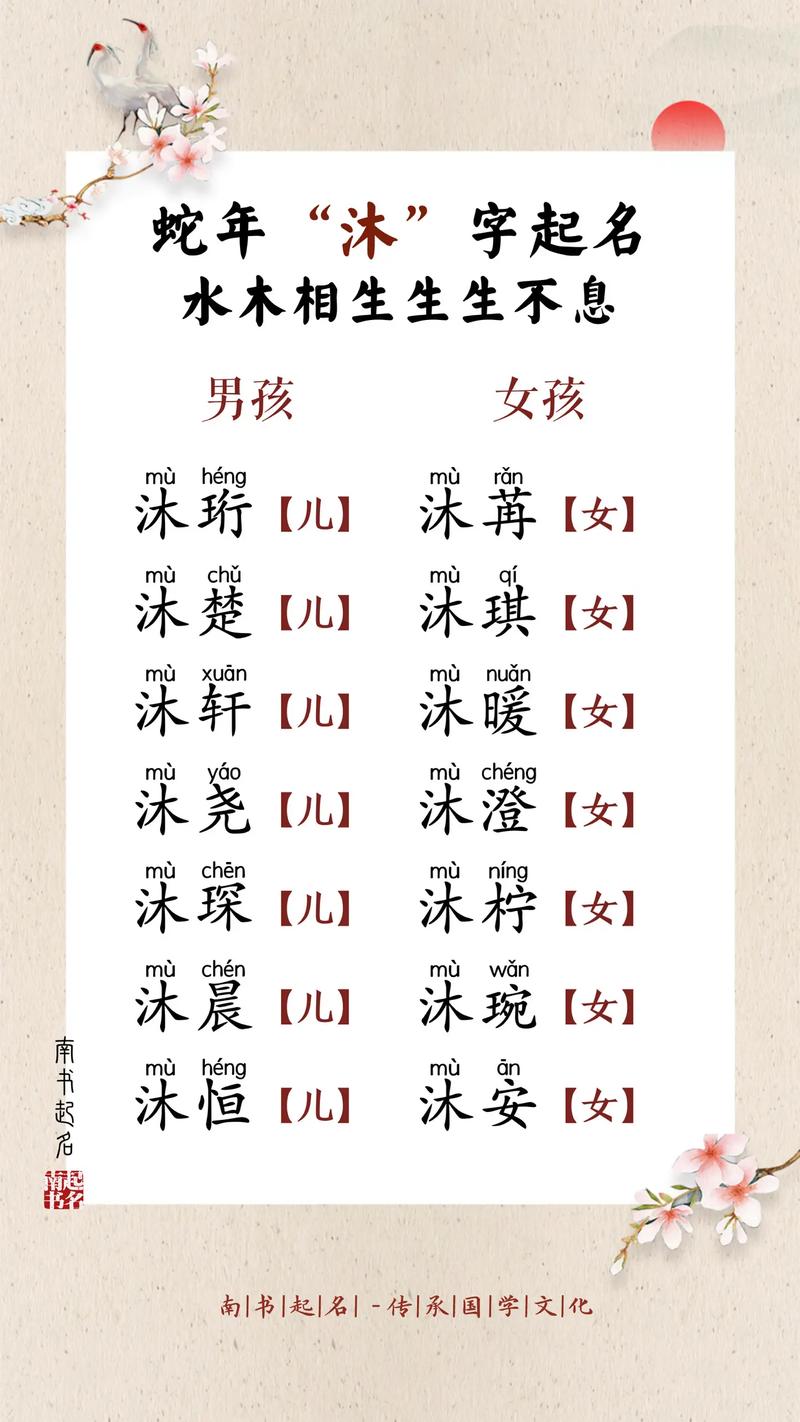 有哪些好听带沐字的女孩名字推荐？
