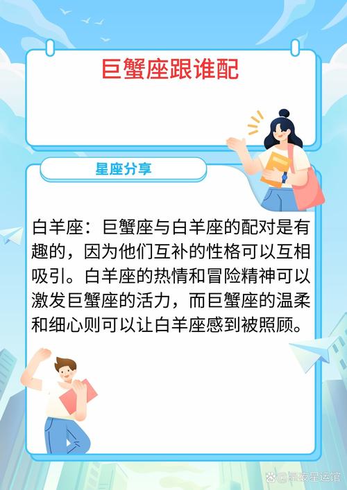 白羊座和巨蟹座的友谊特点是什么？