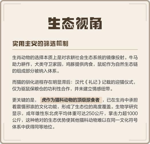 为何自古以来猫未被纳入十二生肖行列，成为中华民族传统生肖之一？