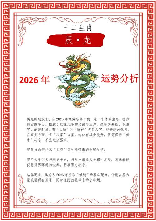 2026年属龙的人学业运势如何，那一年他们的运势会怎样？
