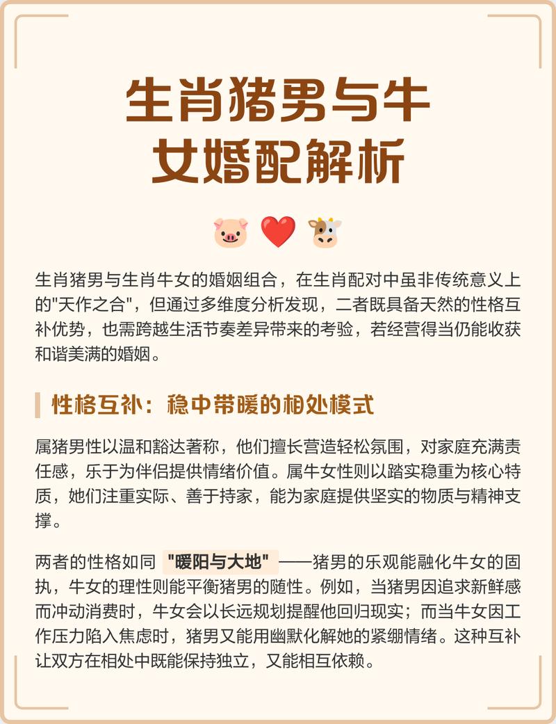 属猪和属牛的婚姻关系如何？牛和猪的搭配会幸福吗？