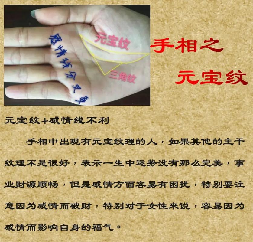 手相有品字和元宝图，这是不是预示着好运连连呢？