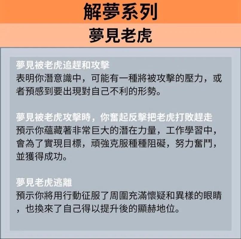 梦见老虎和唐僧皇上分别预示着什么？