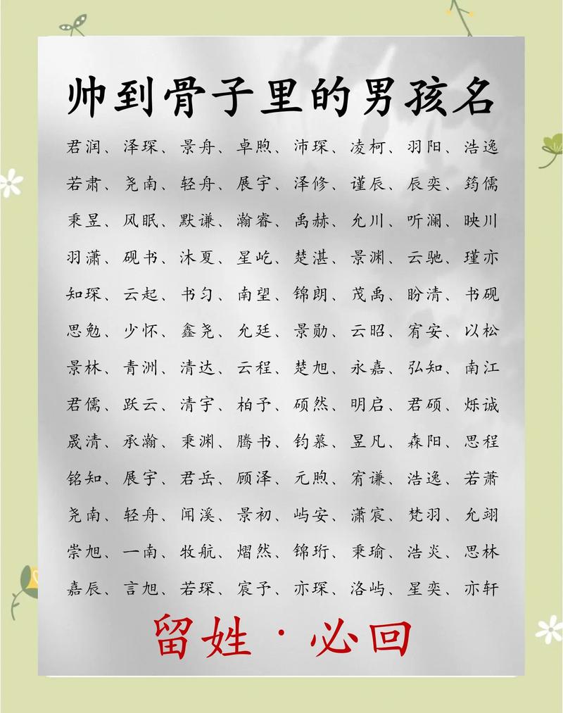 龙姓男孩名字大全里有没有适合给龙姓男宝宝取的名字推荐？