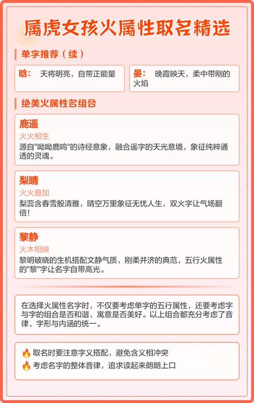 属虎宝宝取名时如何根据五行选择合适的字？