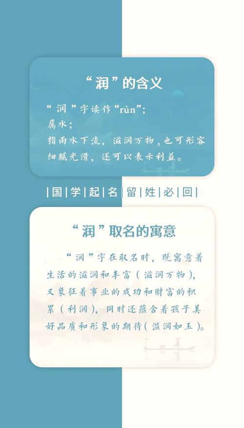 润字作为男孩名字，其寓意如何？