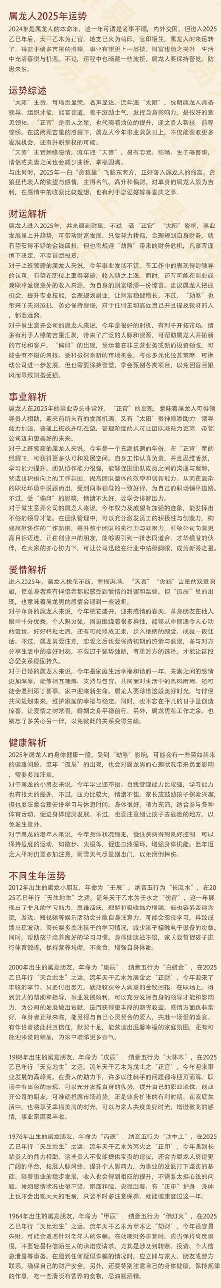 1988年属龙的人一生运势如何？