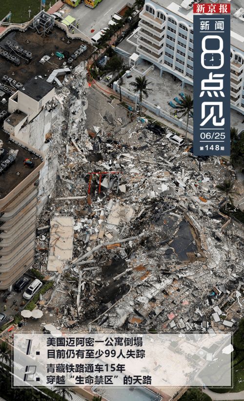 迈阿密公寓倒塌的美国新闻,迈阿密公寓倒塌的美国新闻