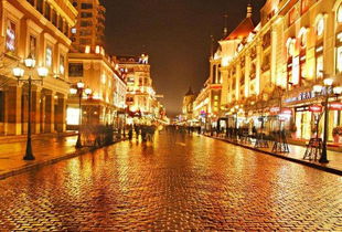 中央大街：欧式建筑的夜色盛宴（灯光闪烁到我眼瞎！）