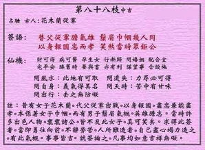 中吉第二十八签和灵签第88签的解签内容，能否详细解释一下？