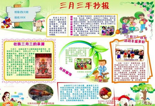 三月三壮族节魅力探秘，传统民俗手抄报爆款！
