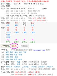 八字五形命格女生五行属性如何查询？