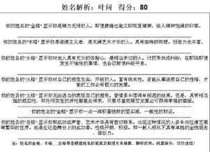张标名字评分分析