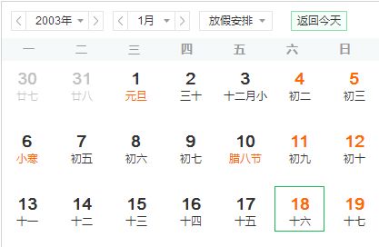 农历12月14日到16日这段时间，是哪几天呢？