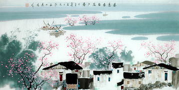 1. 春意盎然的江南水乡