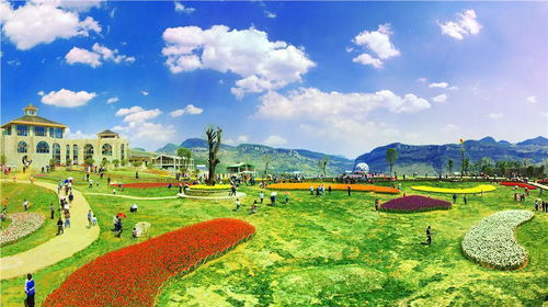 ② 大河堡·凉者阝花海——花海+水雾=天然空调