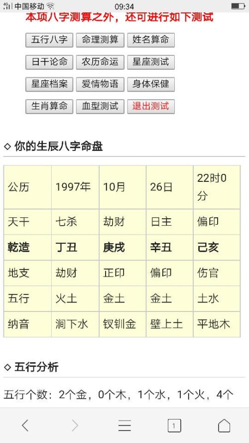 哪些八字命理属于阴性？