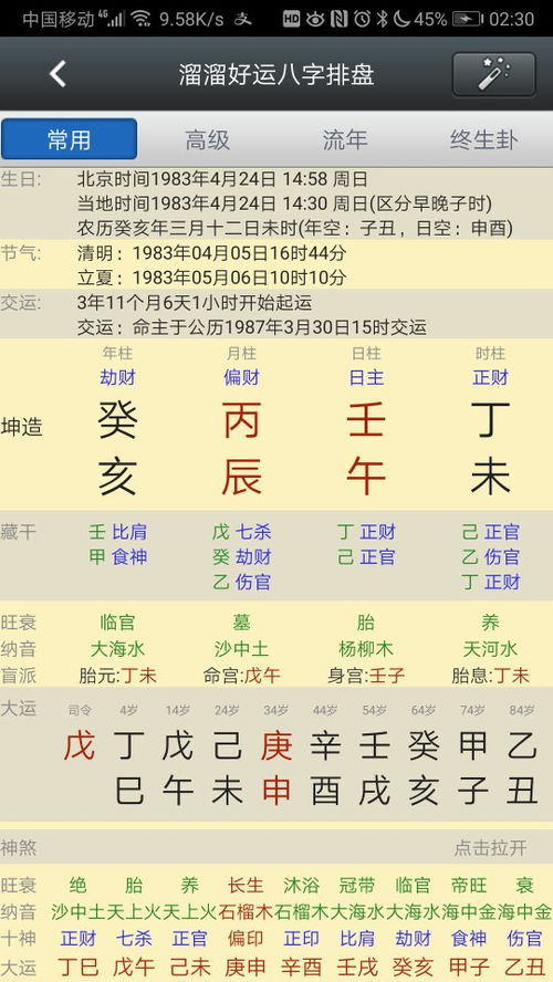 大运对流年姻缘的影响