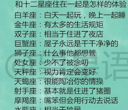 星座配对分数大揭秘